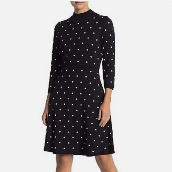 Julia Jordan Polka Dot Sweater Dress - Picture 8 of 8